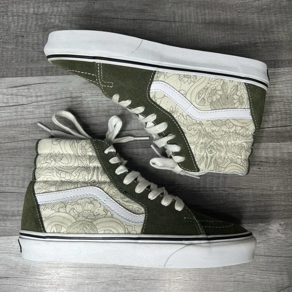 Vans SK8 Hi Desert Skulls Grape Leaf Classic Skate Shoes Womens 7.5 - Picture 3 of 9